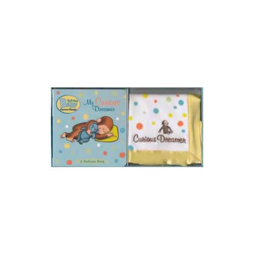 baby my curious dreamer gift set (curious george book & blankie)