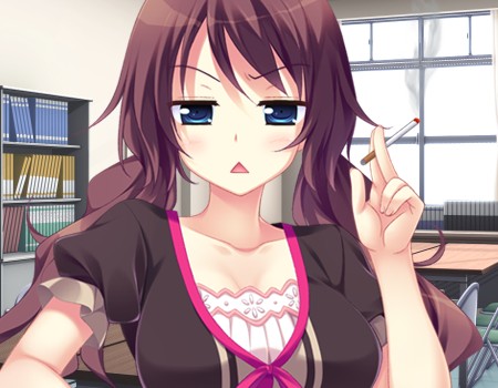 求出处 动漫还是gal游戏的这个紫毛表情图出处