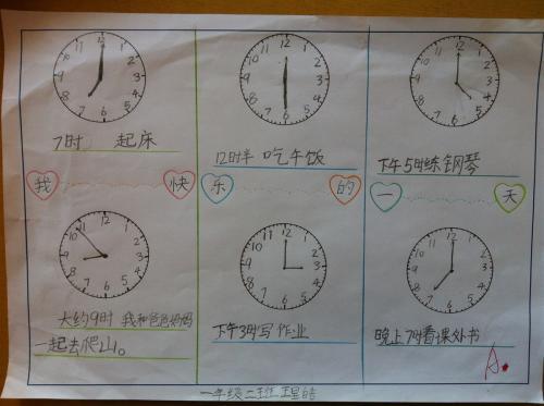 我的一天什么时间做什么事手抄报 童话故事手抄报