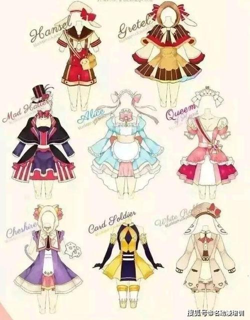 动漫人物衣服怎么画?_服装
