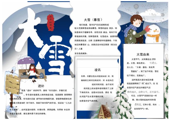 大寒节气手抄报小报.docx 1页