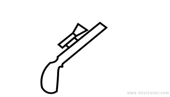 98k狙击步枪简笔画怎么画98k狙击步枪简笔画顺序