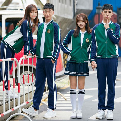 初中高中学生校服套装学院风韩国秋季英伦班服女运动