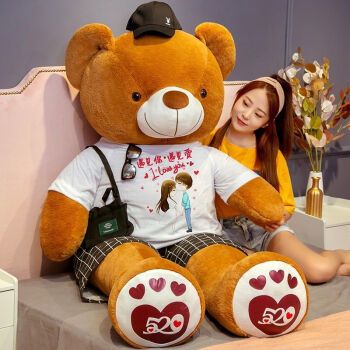 生日新年玩偶抱枕大熊娃娃礼物送女朋友生日礼物 女生七夕情人节礼物
