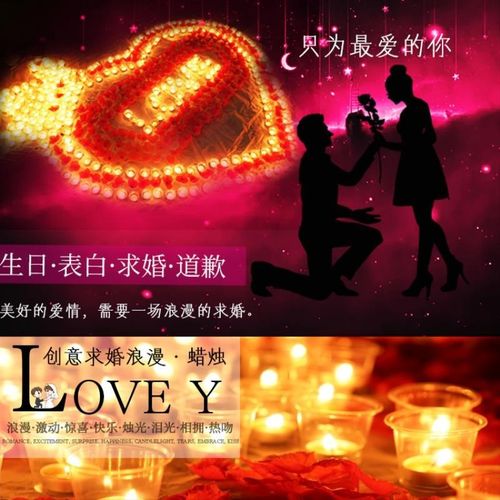 求婚场景布置室内创意女孩告白浪漫生日字母电子蜡烛道具装饰表白