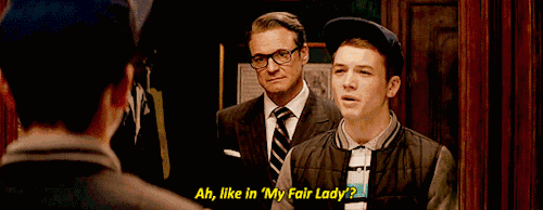 电影《王牌特工》的开头,科林大叔找到 eggsy,说要通过特训让他脱胎换