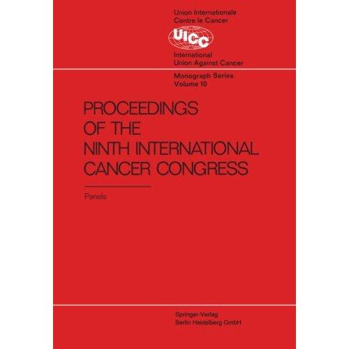 【预订】proceedings of the 9th international cancer congress