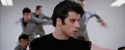 film john travolta grease musical 1978 danny zucco animated gif