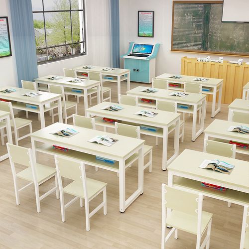 学校课桌椅校具学生双层学习培训桌中小学辅导双人