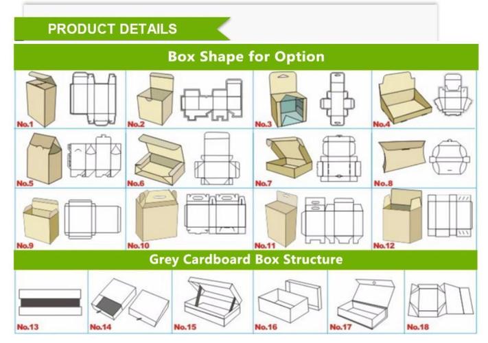 cardboard packaging carton,gift box material customized sizes l*