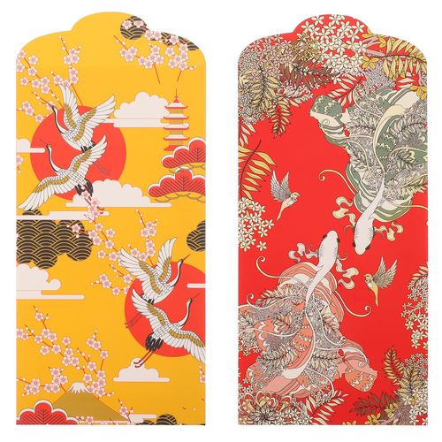 20pcs new year red envelopes japanese good luck money packet