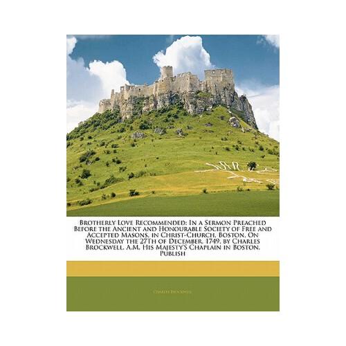 【预订】brotherly love recommended: in a sermon preached before