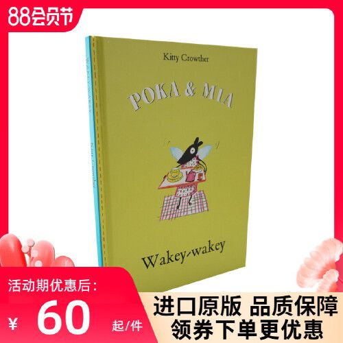 正版英文原版 poka & mia: wakey-wakey 清醒-清醒 经典小说读物