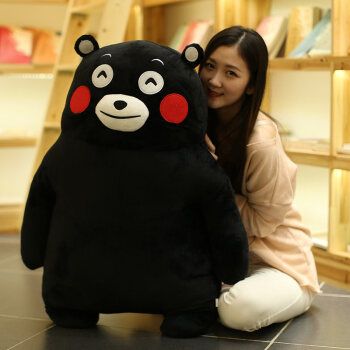 网红熊本熊毛绒玩具公仔呆萌抱枕女生睡觉毛绒玩具可爱玩偶泰迪熊抱着