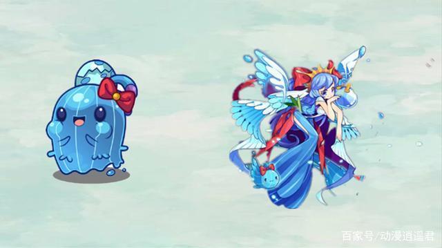 洛克王国:童年神宠拟人化后,水蓝蓝变靓丽女神,火花成