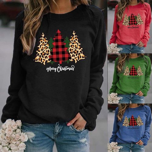 loose winter women ugly sweater black hoodie for christmas