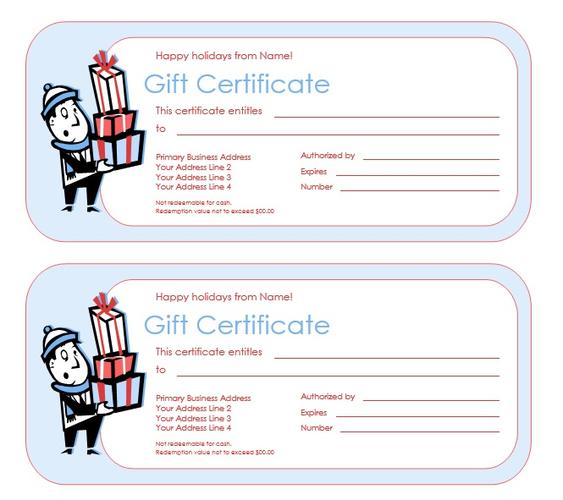 19  free gift certificate templates