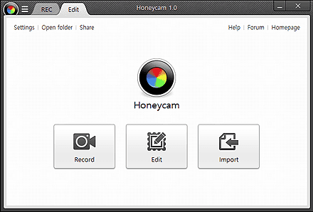 honeycam允许用户捕获他们的计算机屏幕上,youtube视频,或媒体播放器.