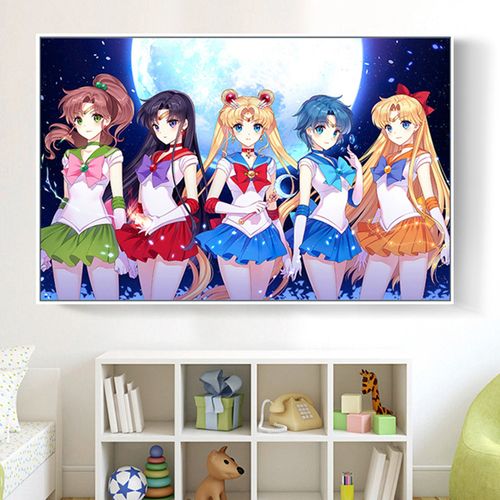 钻石画新款现代卡通人物动漫系列美少女战士儿童卧室