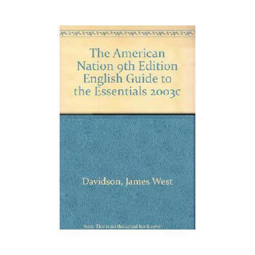 【预订】the american nation 9th edition english guide to the