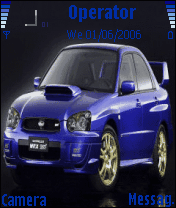 animated blue car