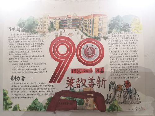 初2019级校庆手抄报,黑板报展示