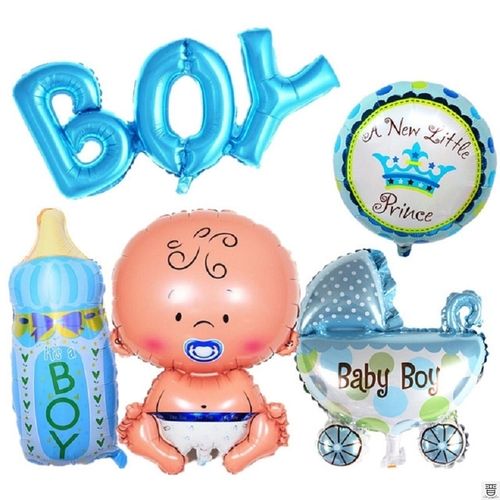 1 set baby shower baby boy girl foil balloon its a boy girl