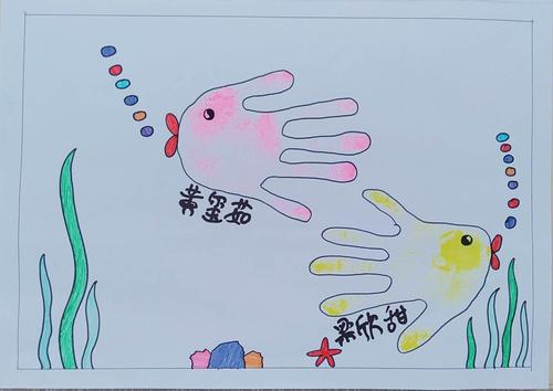 奇思妙想 笔下生辉——圪塔营小学美术作品之蛋盘,手掌画