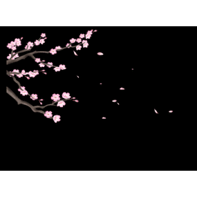 gif动画——花草(黑底)