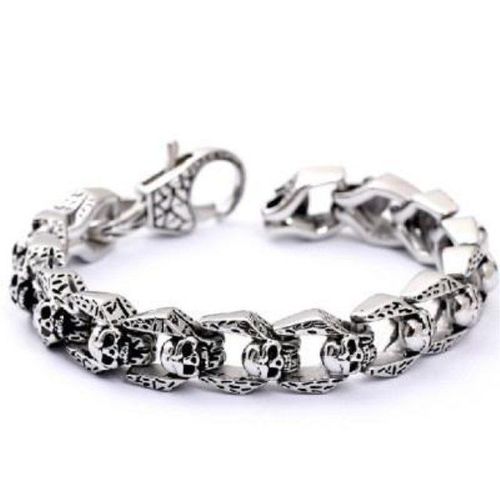 bracelet for men hand jewelry retro personality punk skull m