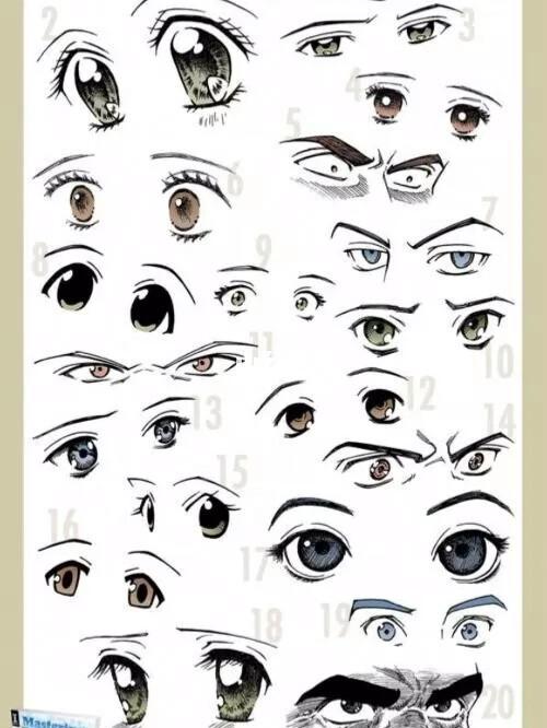 眼晴简笔画_简笔画_文化_绘画