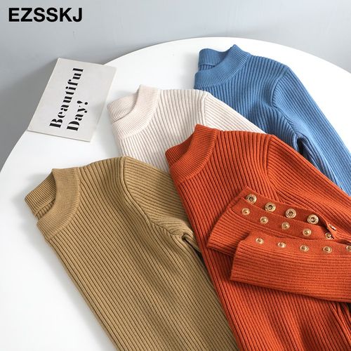 cashmere sweater o-neck  thick sexy mock oversized bottoming
