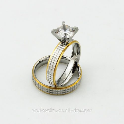 never fade stainless steel silver lovers imitation crystal