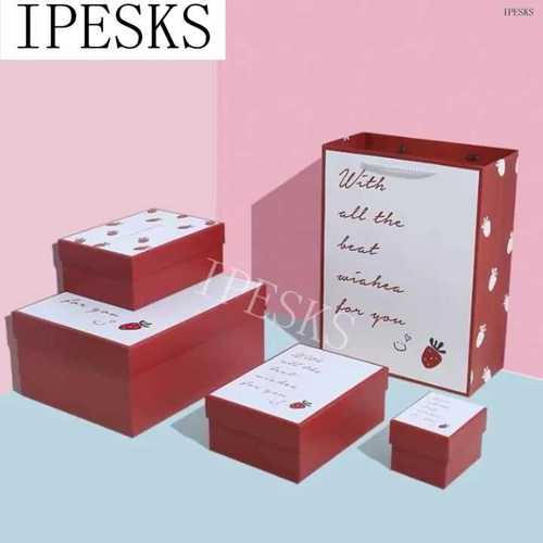 生日礼盒包装盒节日空盒 birthday party holiday gift box paper