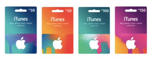 apple itunes giftcards