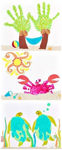 手掌画怎么画?掌印画制作及欣赏【阳光之美】