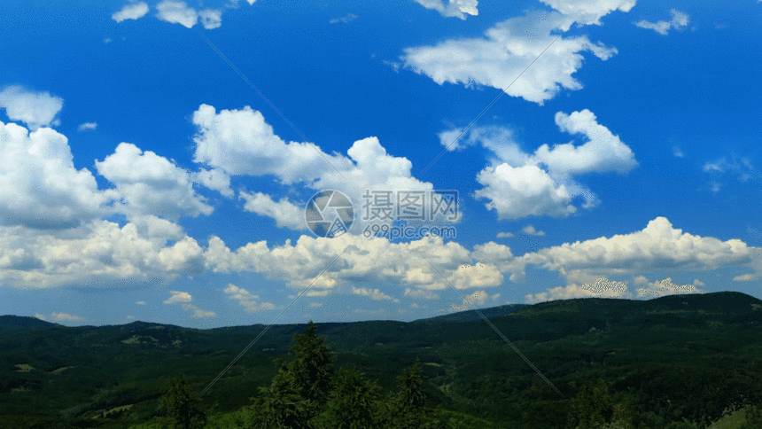 蓝天白云gif