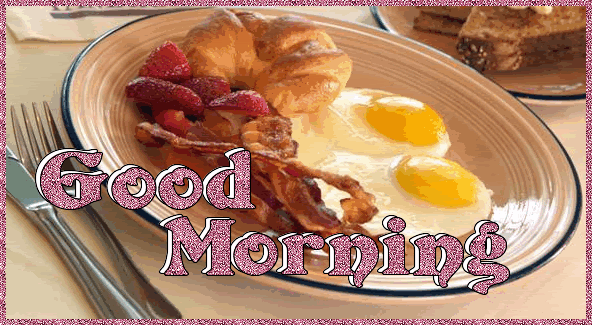 good morning wishes with food pictures, images