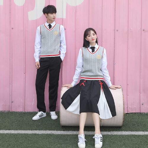 校服套装学院风韩国中学生班服秋季高中初中生英伦学生装制服女