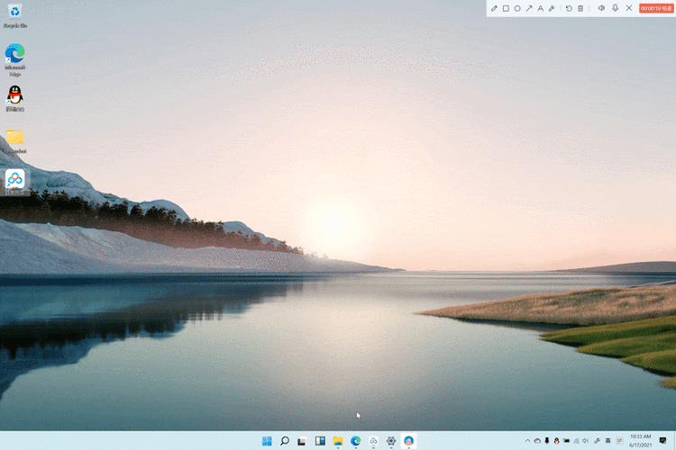 配合毛玻璃效果,看起来就像是精致版的 windows 10.