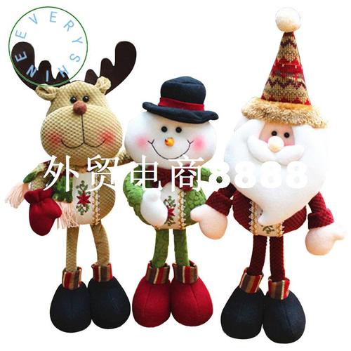 christmas santa claus snowman elk doll christmas decoration
