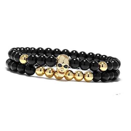 bracelet for men skull devil shape bead string cut ghost dia