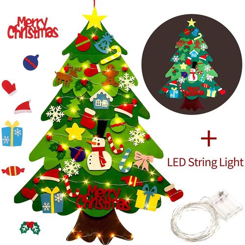 diy felt christmas tree crafts toys  christmas party decora
