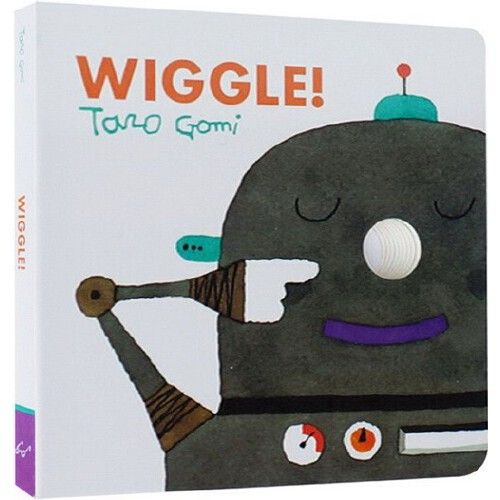 英文原版 wiggle 幽默大师五味太郎纸板书 taro gomi 洞洞书 儿童身体