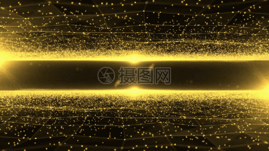 震撼大气的金色粒子gif图片素材