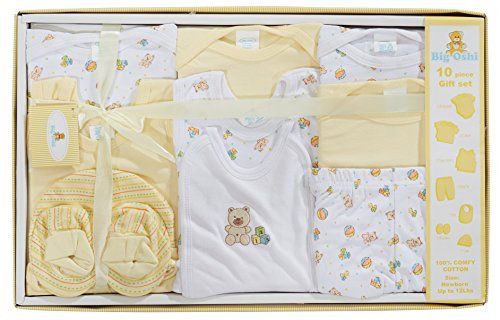 big oshi 10 piece layette newborn baby gift set