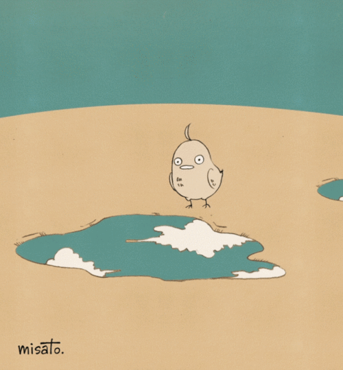 日本画师misato的可爱动图,超治愈!快来收gif图