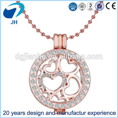 wholesale lovers crystal necklace fashion heart-shaped necklace