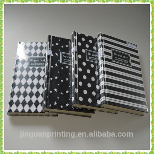 stock round spine hardcover note books shrink wrapped wholesale