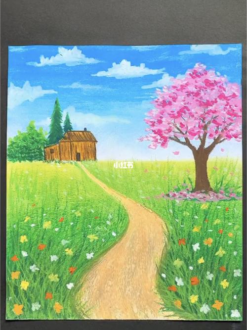 田园风景向往的生活_风景_手绘_风景画_文化_绘画